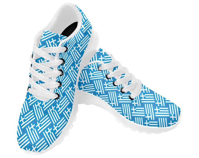 Greek Flag Women’s Running & Casual Shoes.