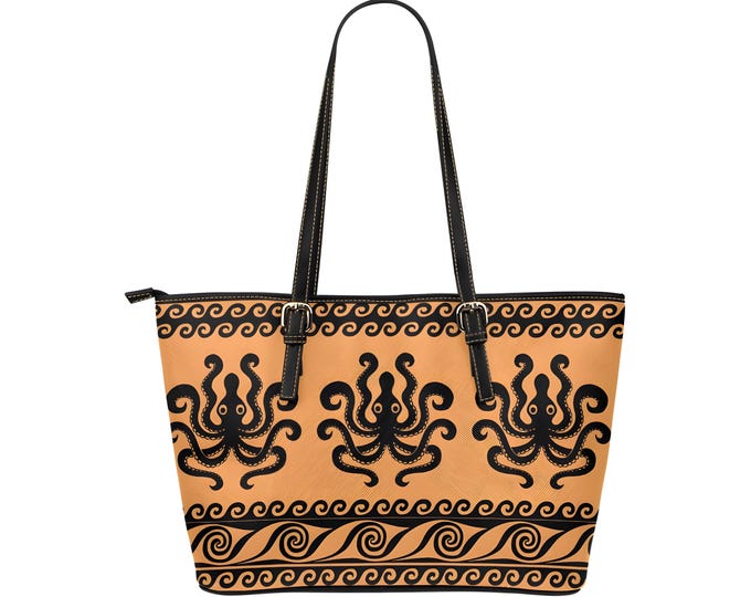 Leather Minoan Octopus Bag