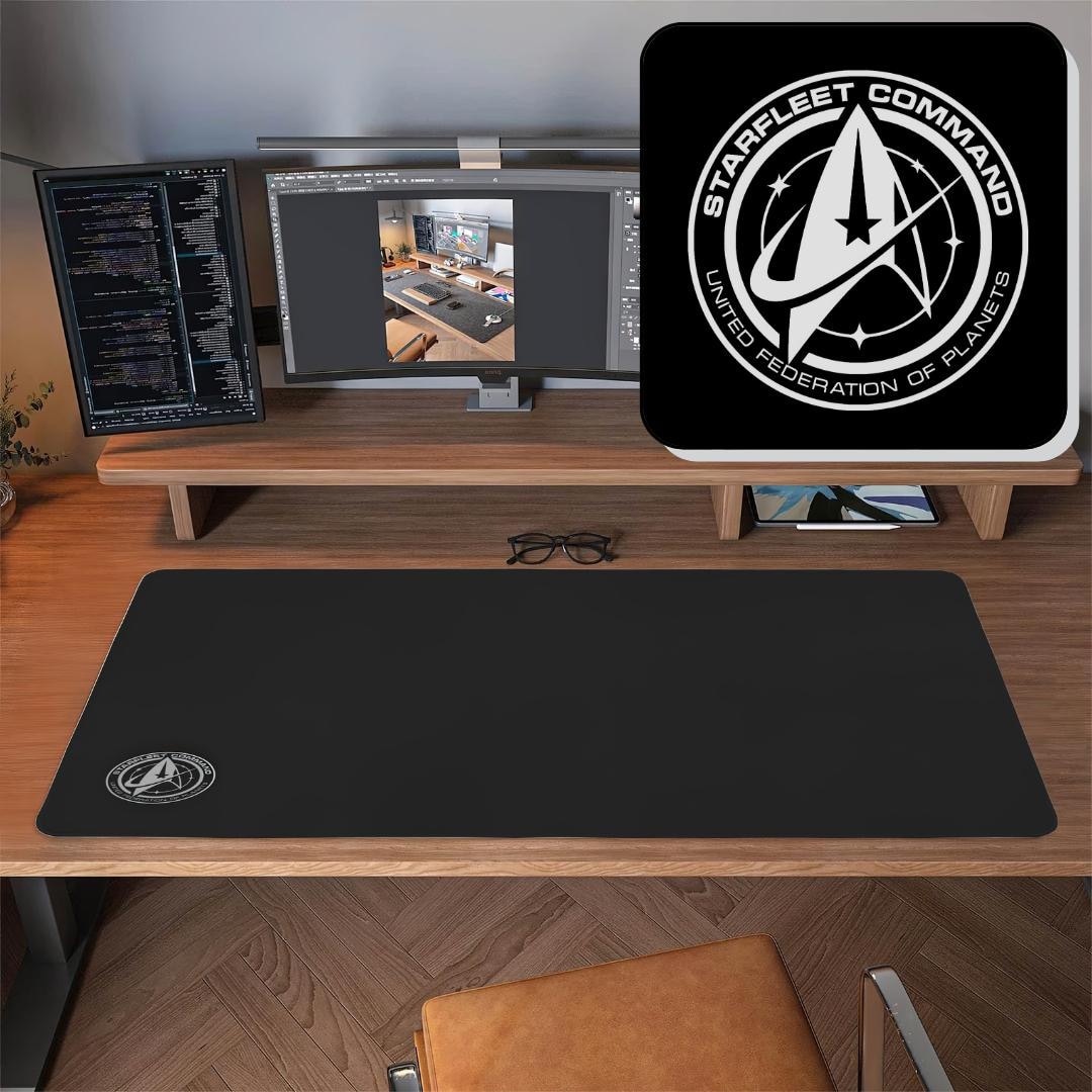 Star Trek Starfleet Command Large Desk Mat, Computer, Office, Game Room ...