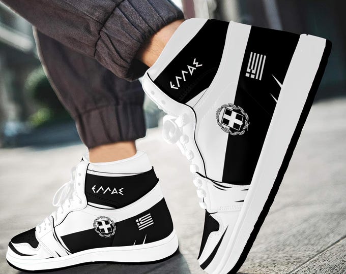 Greece Hellas Unisex High Top Shoes.