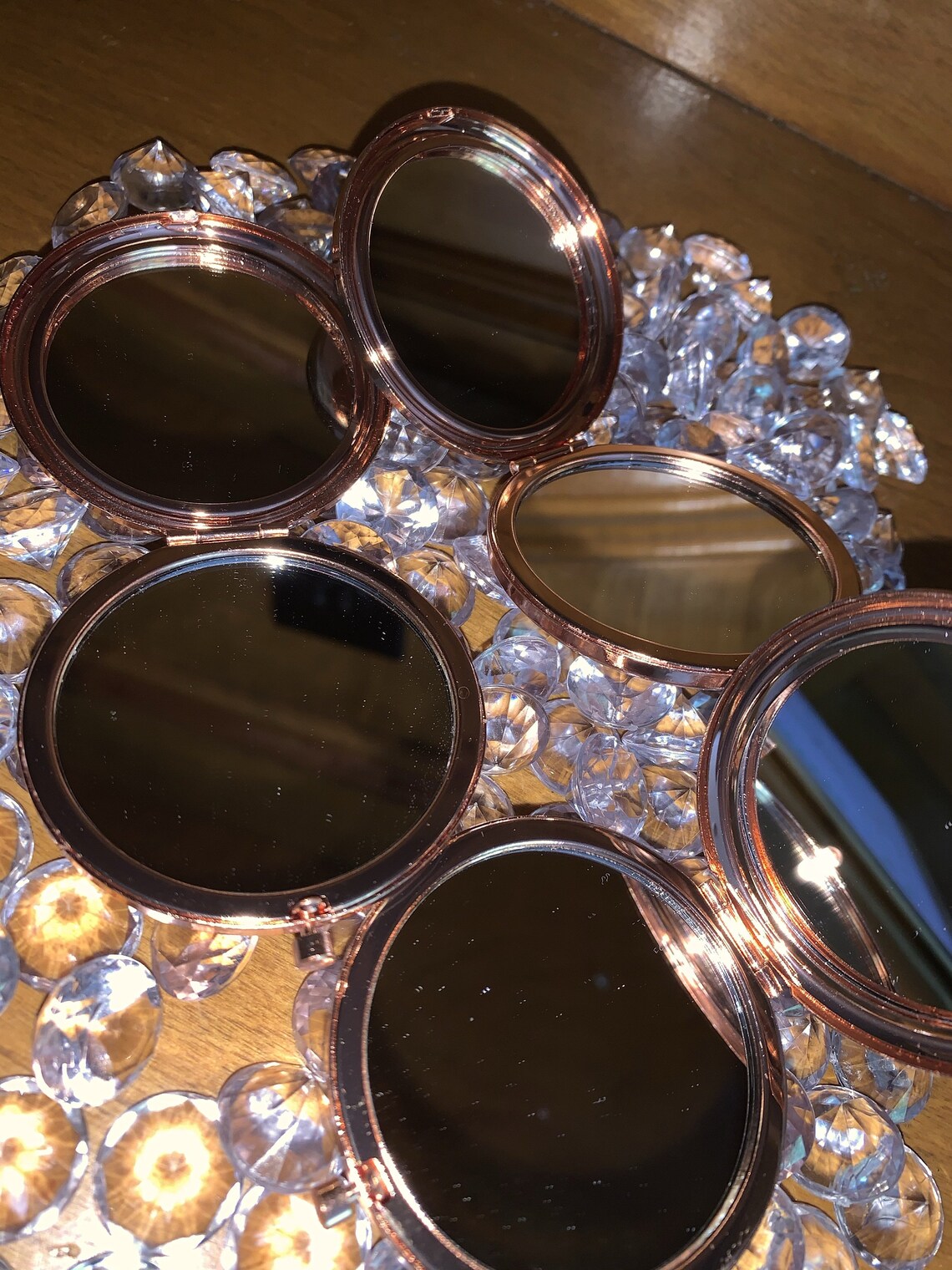 Stylish Compact Mirror Wholesale Compact Mirror Rose Gold Dual Etsy