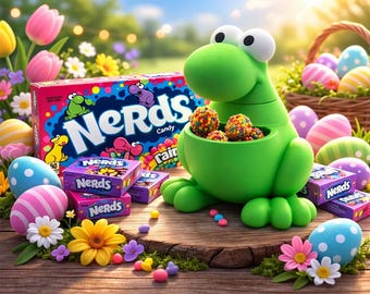 Nerd Candy Jar Container | Funny 3D Printed Gift | Cute Desk Organizer | Unique Candy Holder | Nerdy Gift Idea | Kawaii Storage Jar