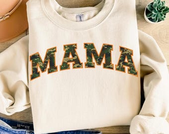 Mama Camouflage Typography PNG| Mama Sublimation | Instant Download