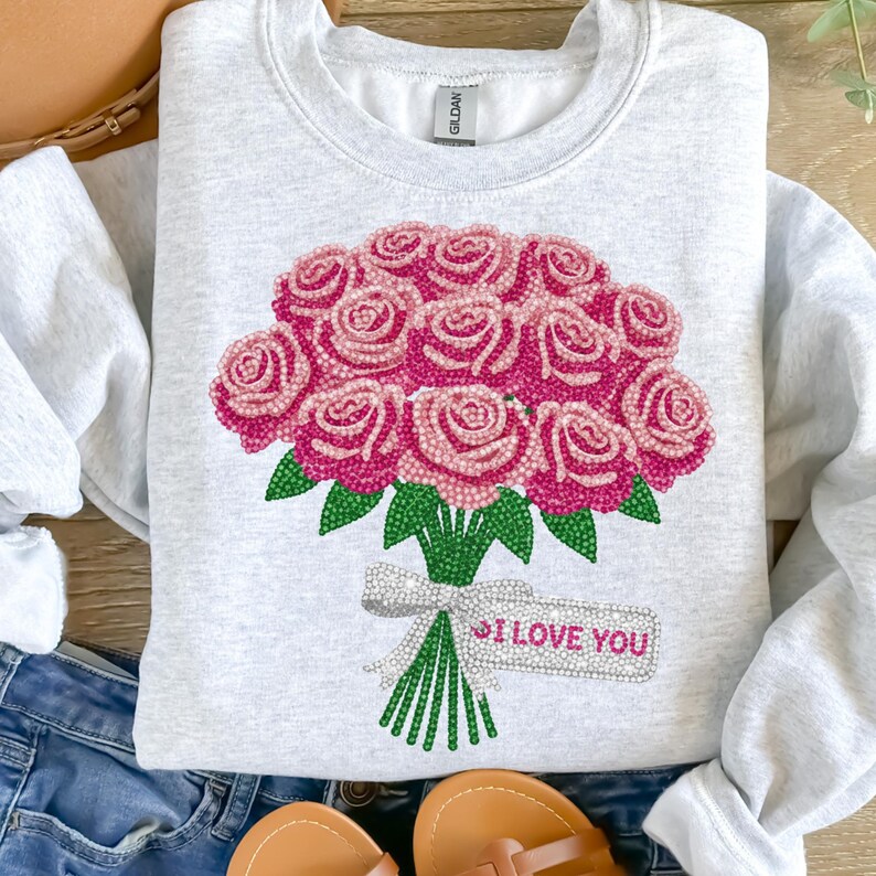 Rinestone Roses Rhinestone Rose Bouquet PNG | Glam Floral Graphic (digital Download) - Etsy