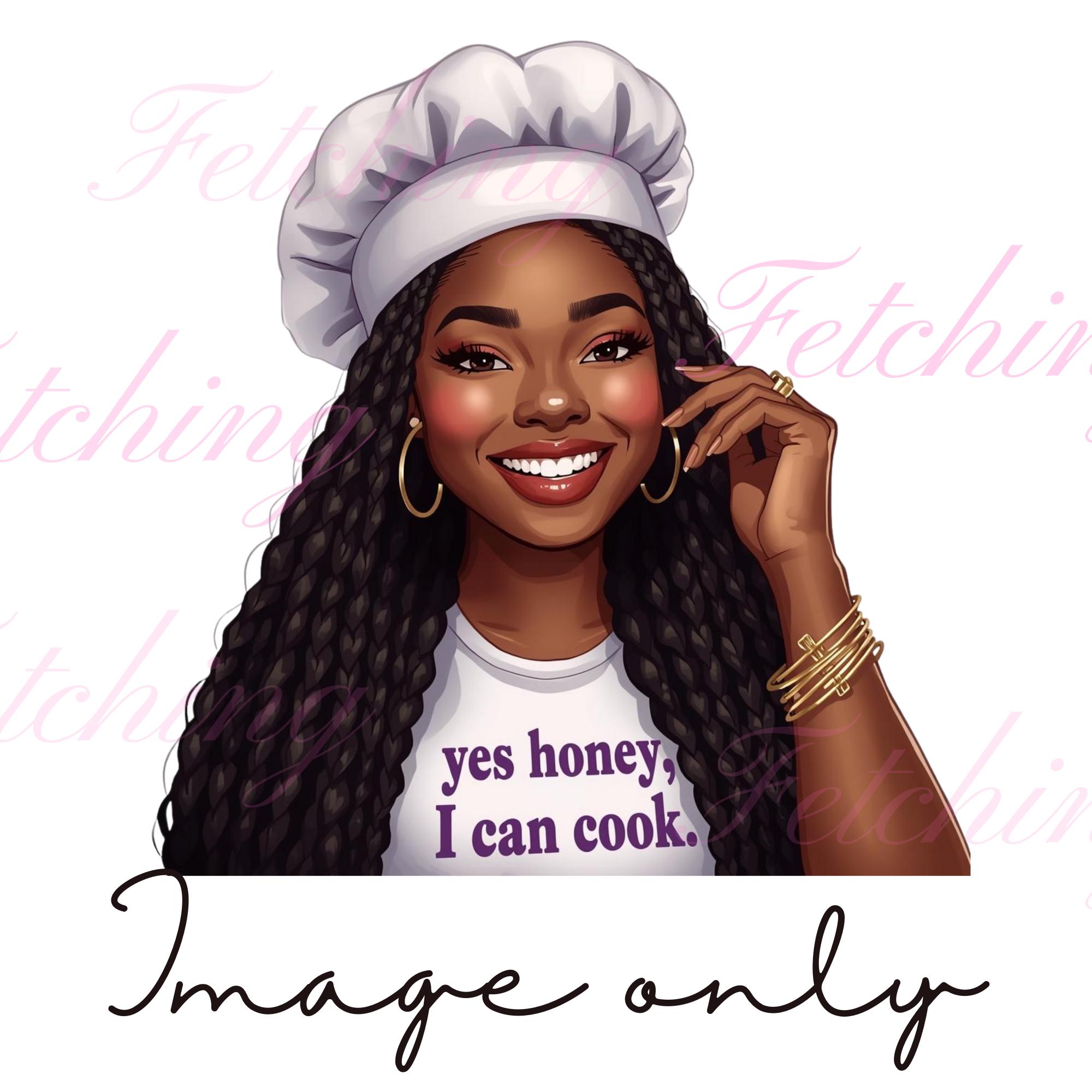 Black Chef PNG | African American Clip Art | Braids and Chef Hat - Etsy