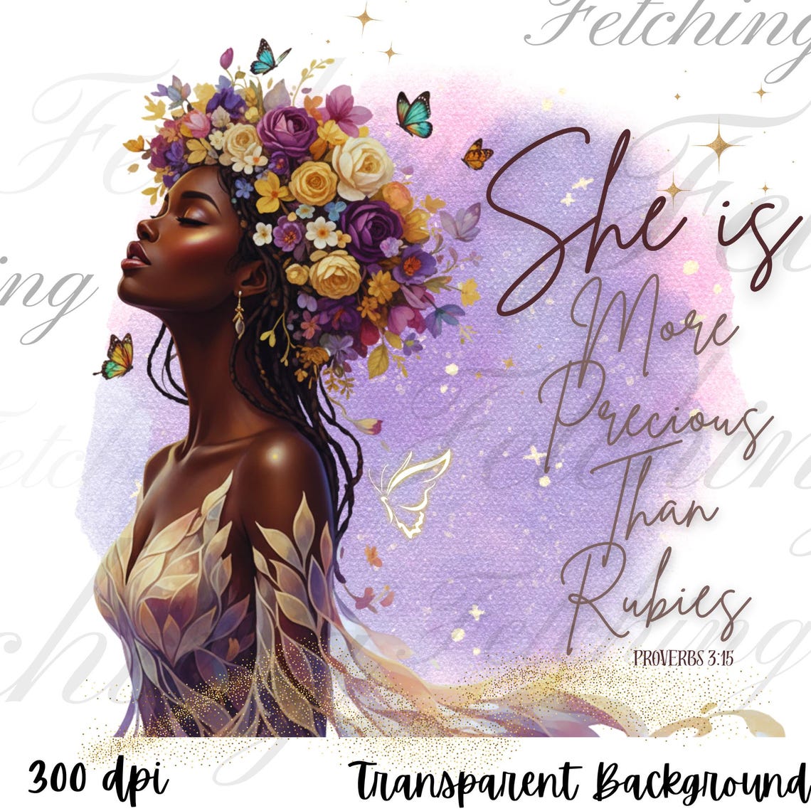 Proverbs Woman SVG PNG, Afro Faith Clip Art. Christian Wall Art, Bible ...