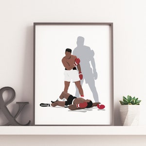 Muhammed Ali Illustration, Ali Illustration, Muhammed Ali Print Digital, Muhammed Ali Poster