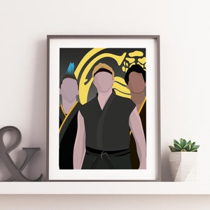 Cobra Kai Print Digital, Cobra Kai Illustration, The Karate Kid Illustration, Cobra Kai Poster, The Karate Kid Print,