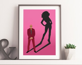 RuPaul Inspired Print Digital, RuPaul Illustration, Drag Queen Illustration, RuPaul Poster, RuPaul Print,