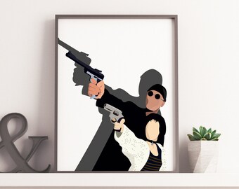 Leon Inspired Print Digital, Leon Illustration, Leon Poster, Leon Print