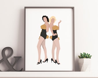 Marilyn Monroe Inspired Print Digital, Marilyn Monroe Illustration, Diamonds are a girls best friend Print