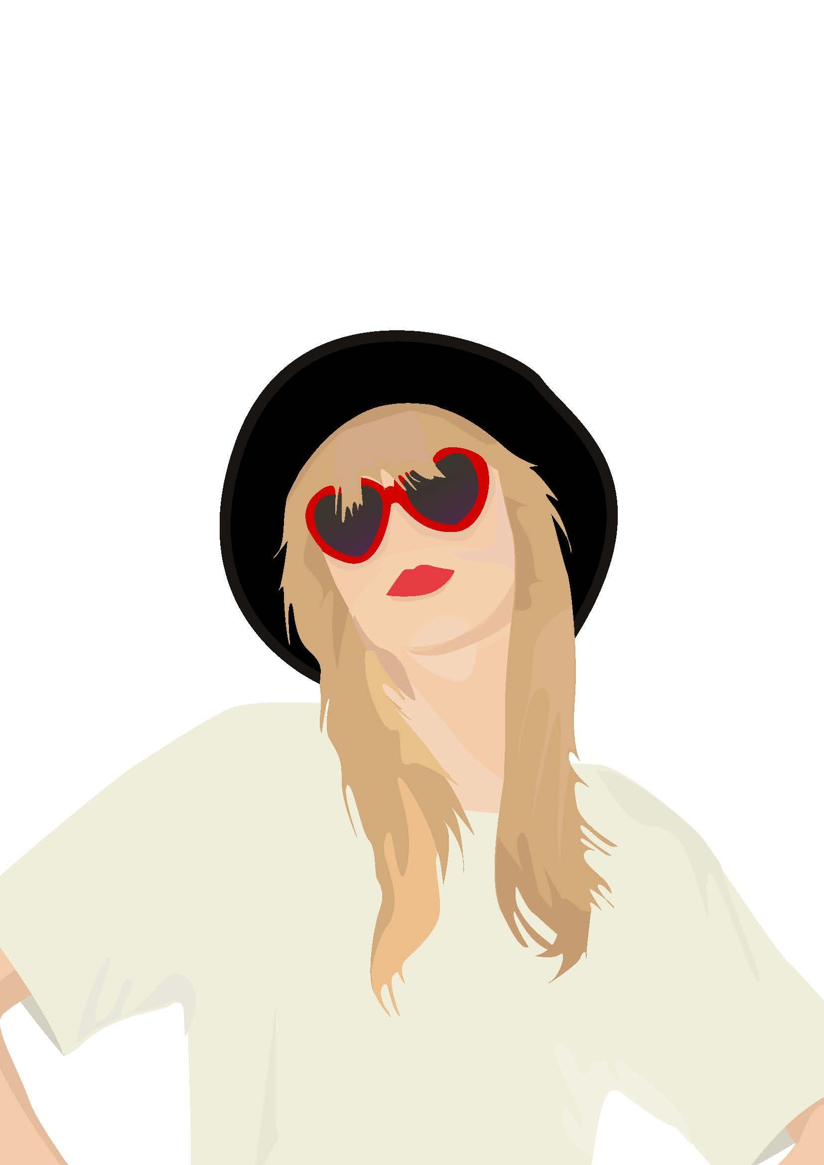 テイラー・スウィフトにインスパイアされたデジタルプリント、テイラー