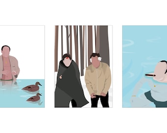 Sopranos Bundle Inspired Illustration, Tony Soprano Illustration, Sopranos Print Digital, Sopranos Poster