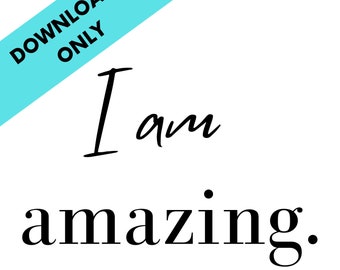 Motivational, I am statement, positive affirmation posters Classic SET