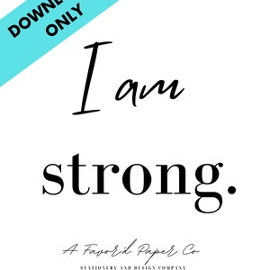 Motivational, I am statement, positive affirmation posters Classic SET image 6