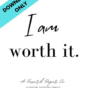 Motivational, I am statement, positive affirmation posters Classic SET image 9