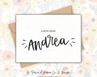 Hand-letter, calligraphy stationery note cards - gift sets of 10, 12, and 20 cards!