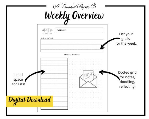printable 7 day planner daily weekly planner day planner etsy