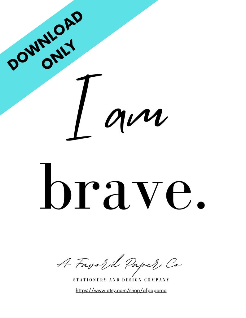 Motivational, I am statement, positive affirmation posters Classic SET image 4