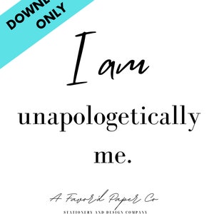 Motivational, I am statement, positive affirmation posters Classic SET image 7