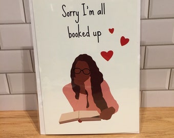 All Booked Up Valentine Card