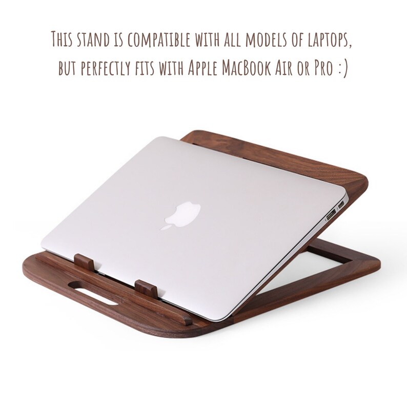Adjustable laptop stand wood laptop stand holder for MacBook Etsy