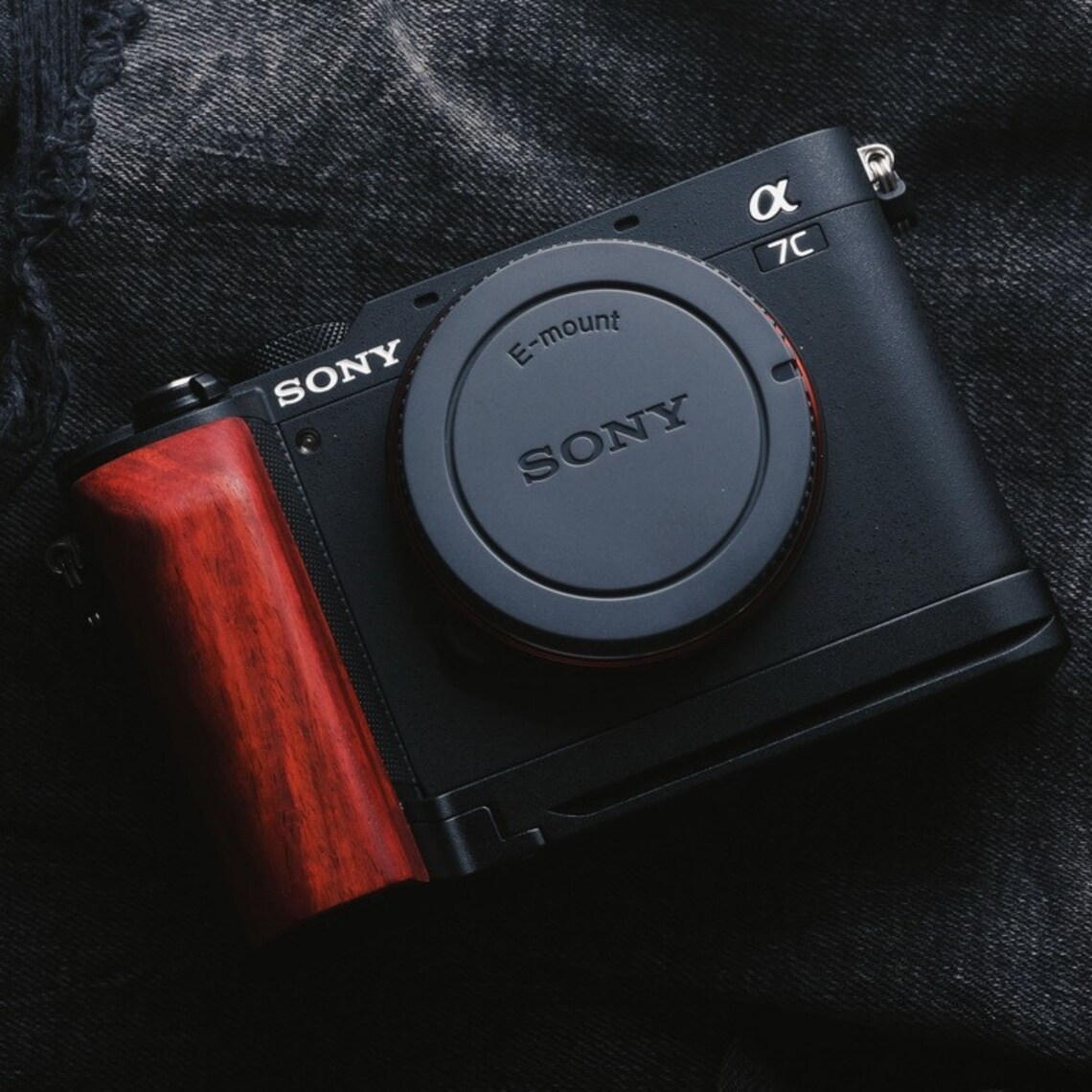 Sony A7C Hand Grip With Tripod Mount Wooden Camera Hand Grip Etsy UK
