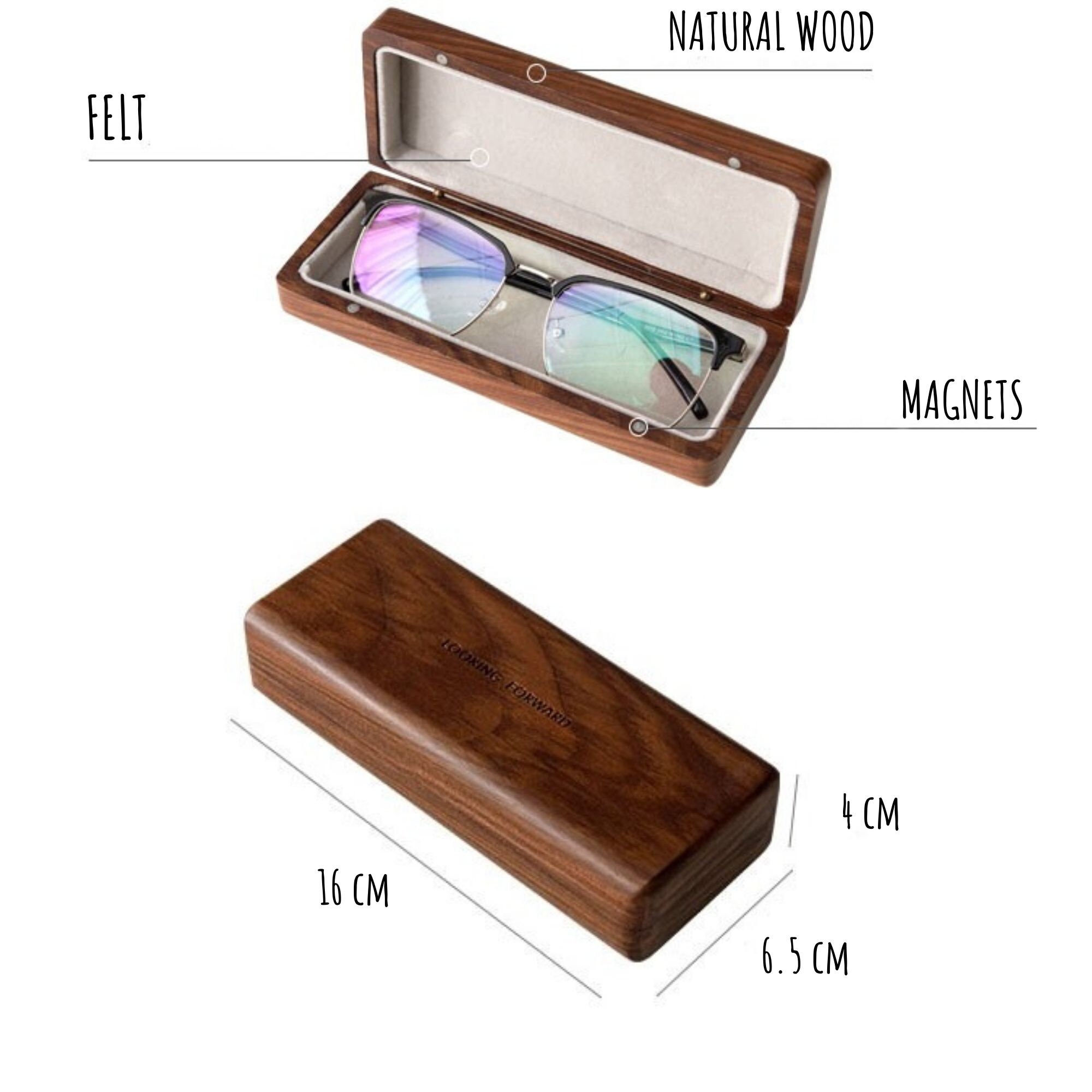 Wooden glasses case classic wood box eyeglasses case retro Etsy