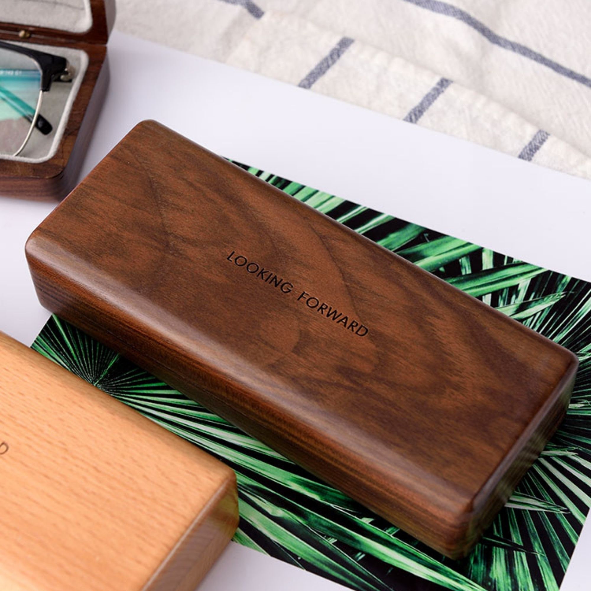 Wooden glasses case classic wood box eyeglasses case retro Etsy