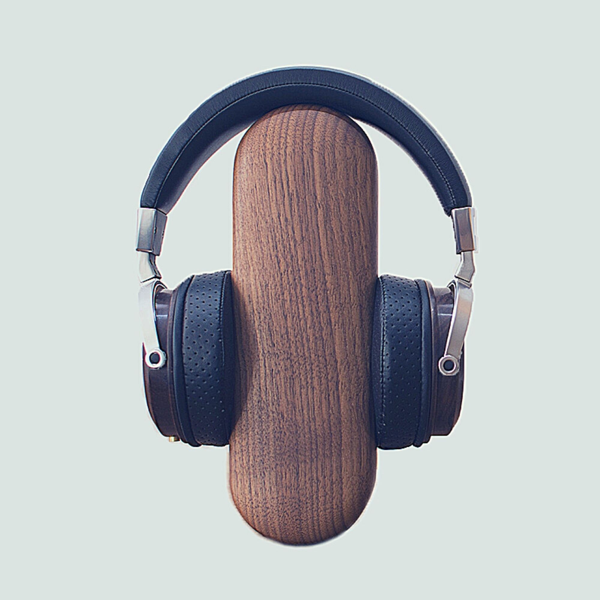 Wooden headphone stand desk headphone holder headphone Etsy