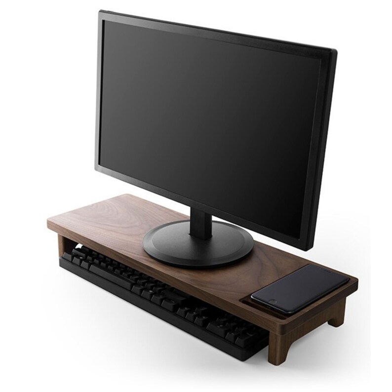 Soporte de monitor de madera soporte elevado para iMac | Etsy