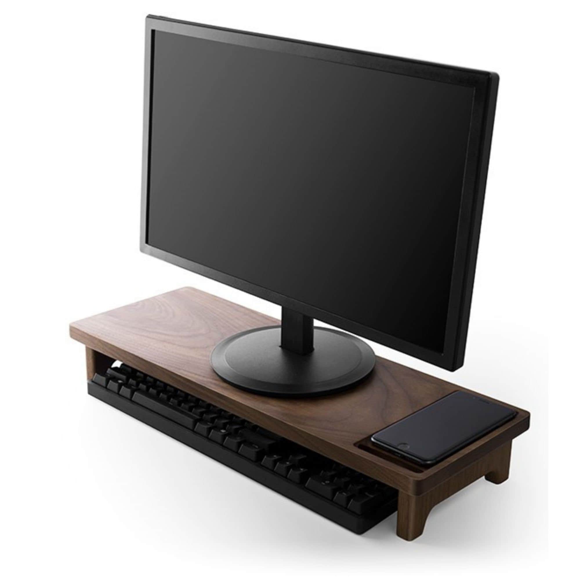 Wooden monitor stand elevated riser iMac stand computer Etsy