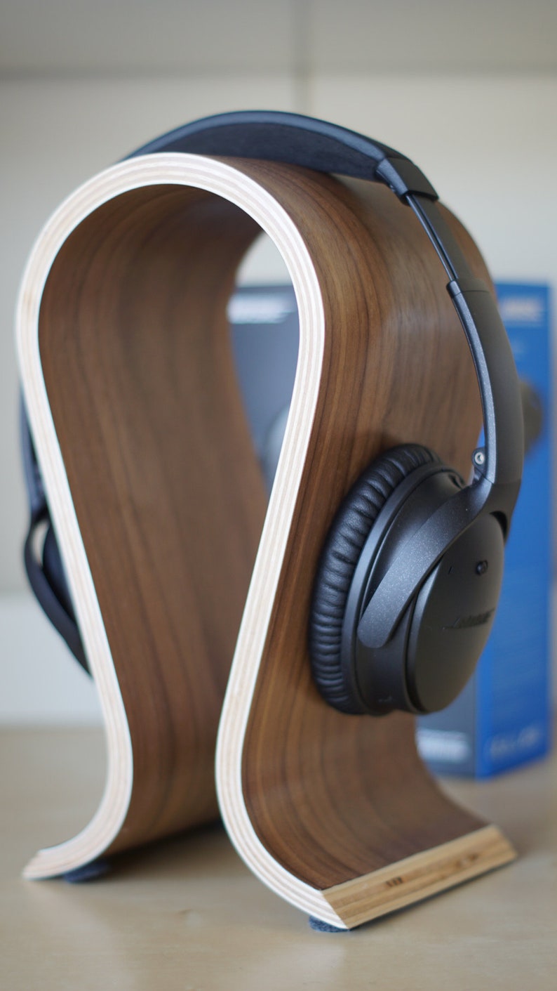 Headphones hanger Wood Headset Holder Makes Great Gift for Etsy