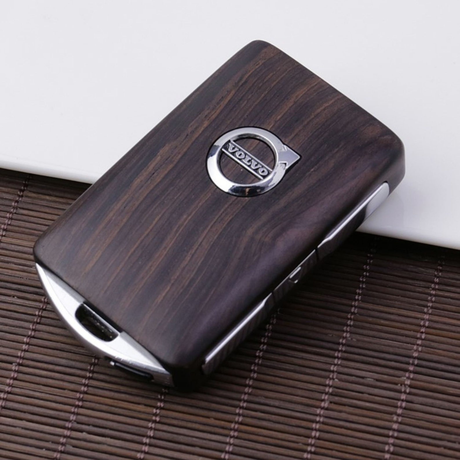 Volvo wood key online fob