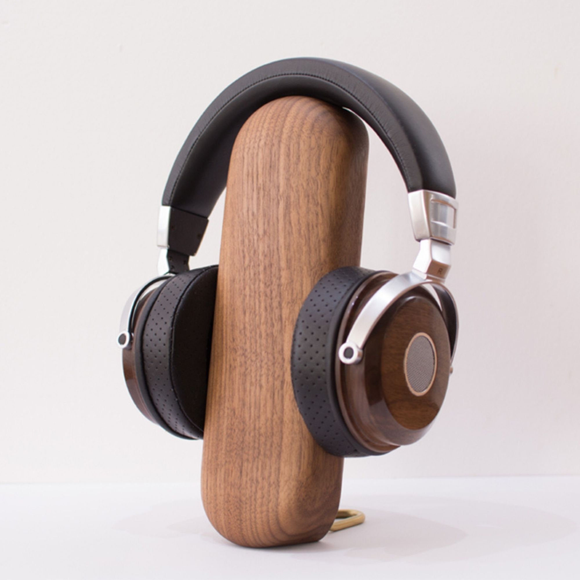 Wooden headphone stand desk headphone holder headphone Etsy