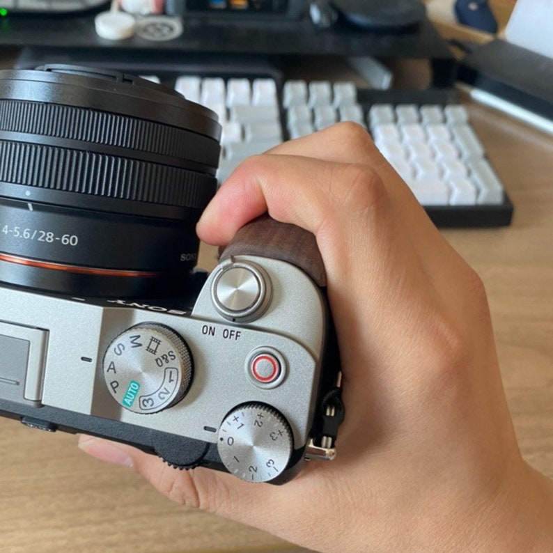 Sony A7C Hand Grip With Tripod Mount Wooden Camera Hand Grip Etsy UK