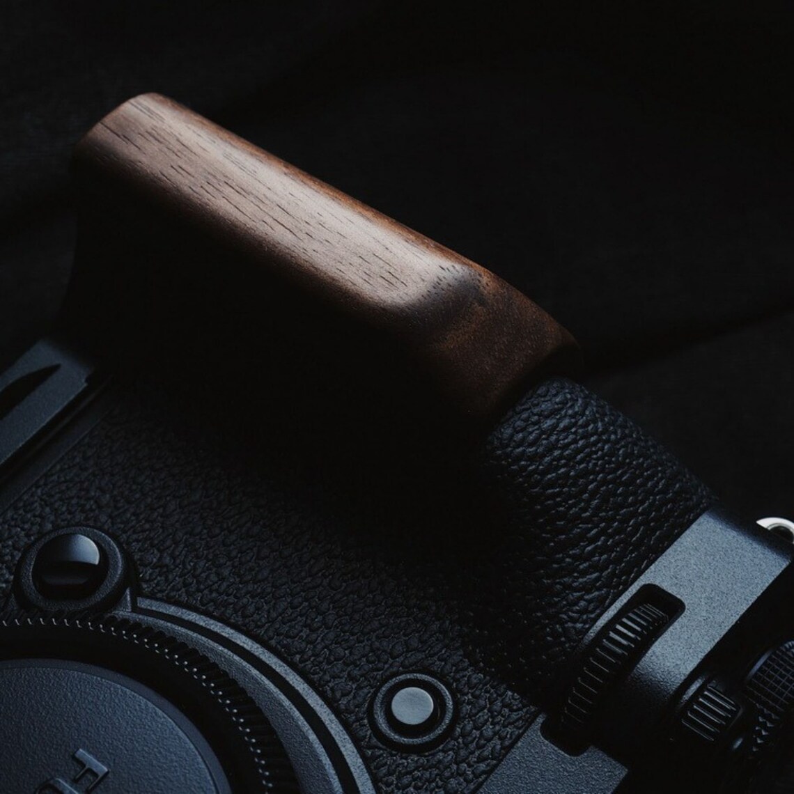 Fuji XT4 Wooden Hand Grip With Tripod Mount Camera Hand Etsy
