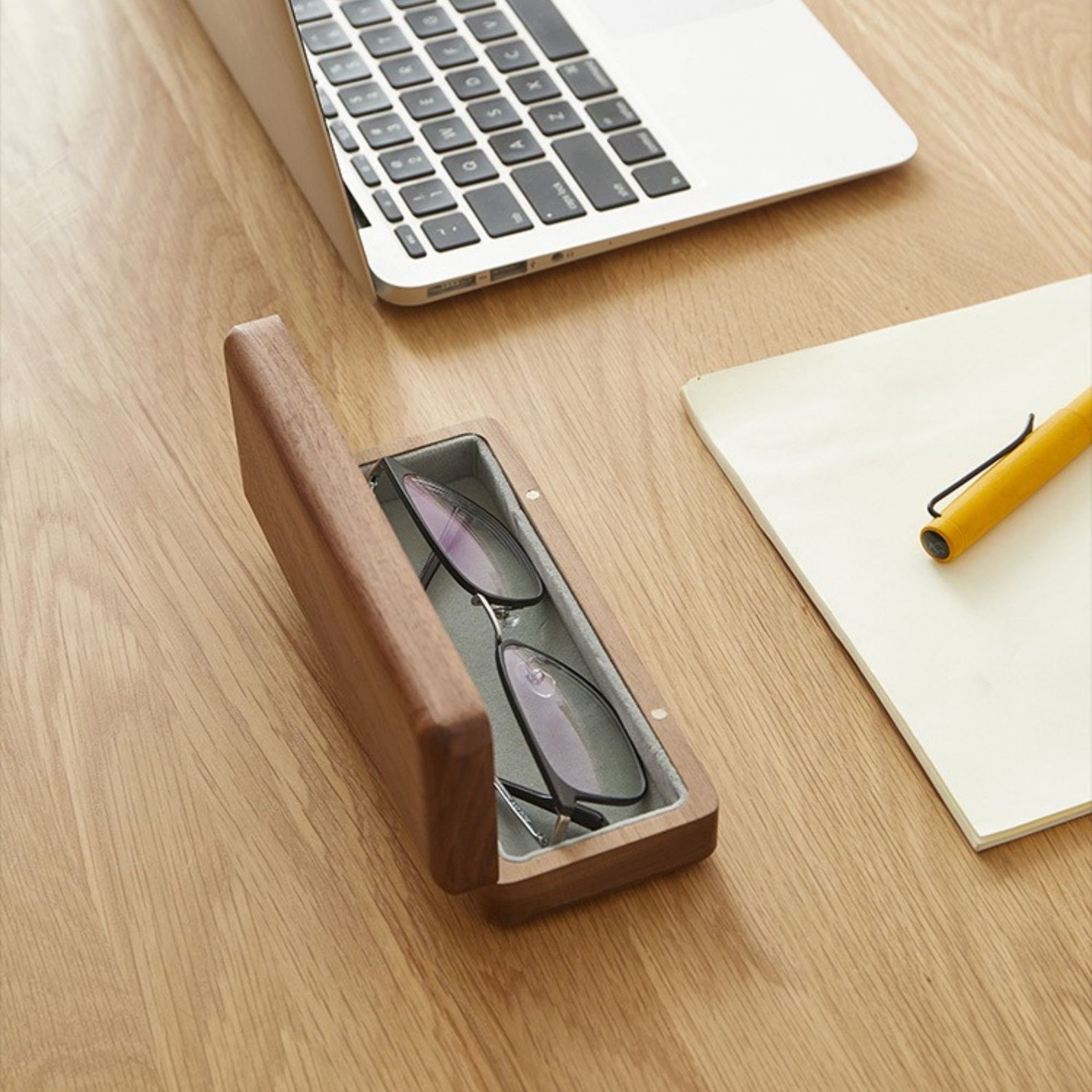 Wooden Glasses Case Classic Wood Box Eyeglasses Case Retro Etsy