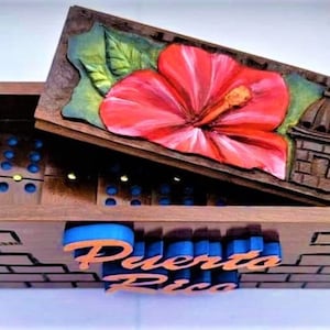 Handcrafted Nuestra Flor Imbuia Wooden Dominoes Set Puerto Rico
