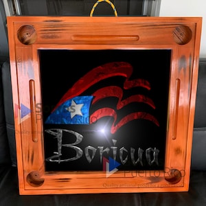 Handcrafted Custom White Pine Domino Table Somos Puerto Rico