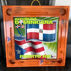 Handcrafted Custom White Pine Domino Table Somos Puerto Rico