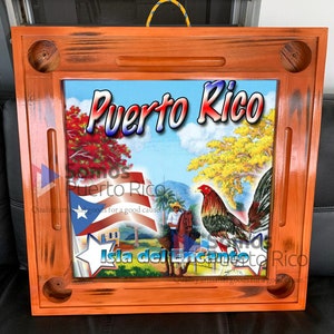 Handcrafted Custom White Pine Domino Table Somos Puerto Rico