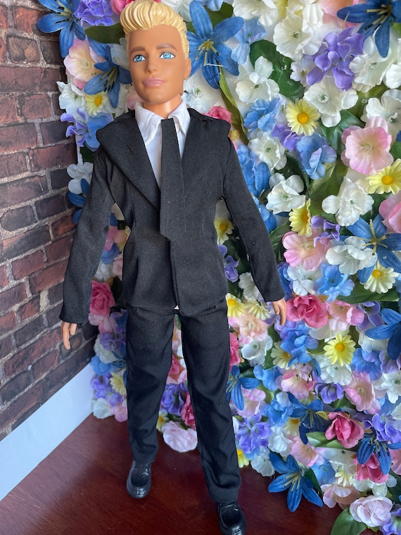 OOAK 12” Inch Doll Formal Jacket | Doll White Dress Shirt  | Doll Suit Pants | Doll Clothes | 12”inch Male Doll Outfit | Male Doll Full Suit