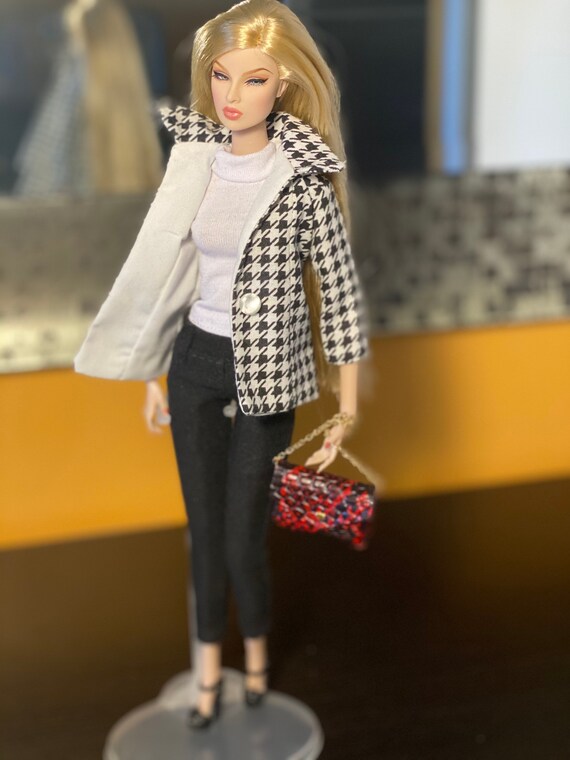 Houndstooth 12” Inch Doll Jacket | Doll Coat Jacket | Doll Clothes 