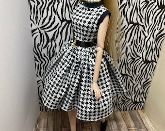 1950’s inspired Outfit for 12” Inch Doll | Retro Style Dress | Fashion Royalty Doll Clothes | Fashion Royalty 1950’s Dress | Doll Dress