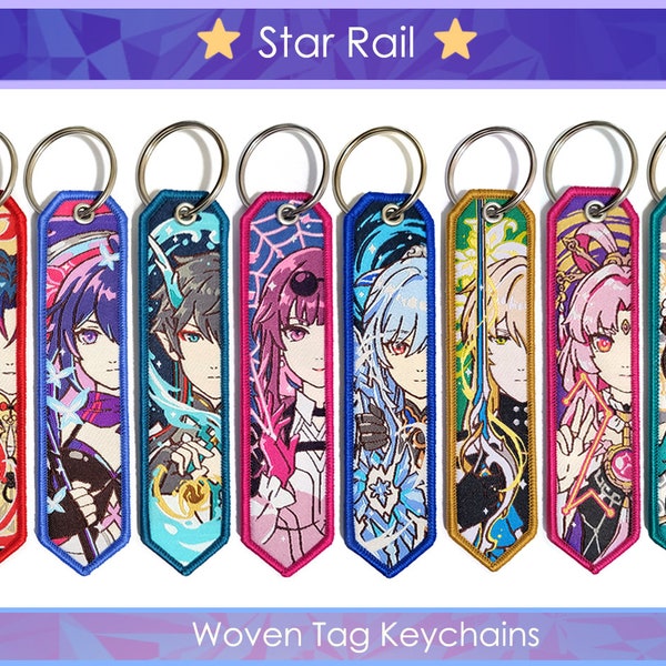 Star Rail Woven Tag Keychains