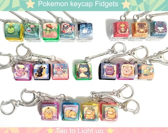 Pokemon Keycap Fidget Keychains