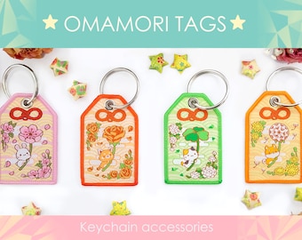 Woven Omamori Tag Keychains