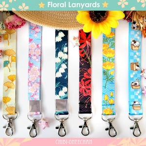 Floral lanyards
