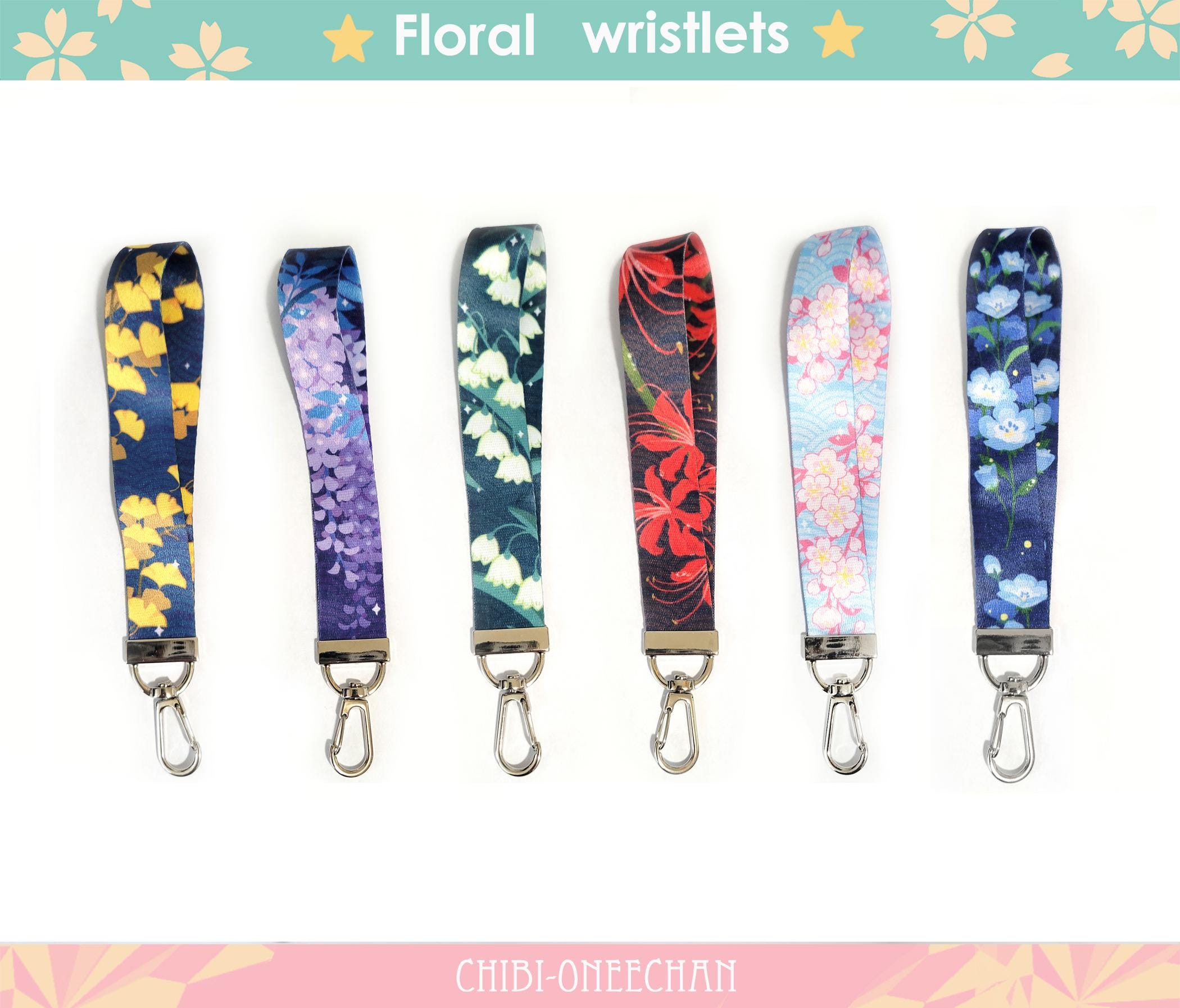 Floral Wristlets